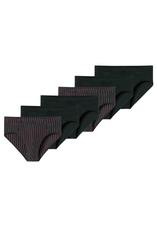 Schiesser Slip 6er Pack 95/5 Essentials (Spar-Set, 6-St) Mini Slip / Unterhose - Baumwolle - ohne Eingriff - Atmungsaktiv von Schiesser