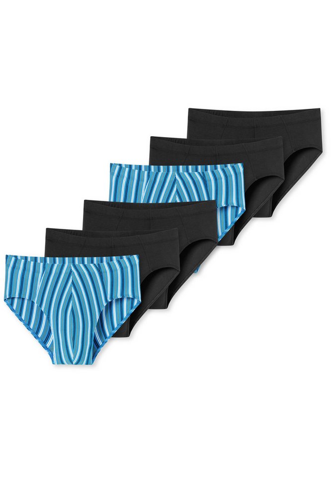 Schiesser Slip 6er Pack 95/5 Essentials - Cotton (Spar-Set, 6-St) Mini Slip / Unterhose - Baumwolle - ohne Eingriff - Atmungsaktiv von Schiesser