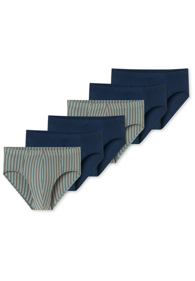 Schiesser Slip 6er Pack 95/5 Essentials - Cotton (Spar-Set, 6-St) Mini Slip / Unterhose - Baumwolle - ohne Eingriff - Atmungsaktiv von Schiesser