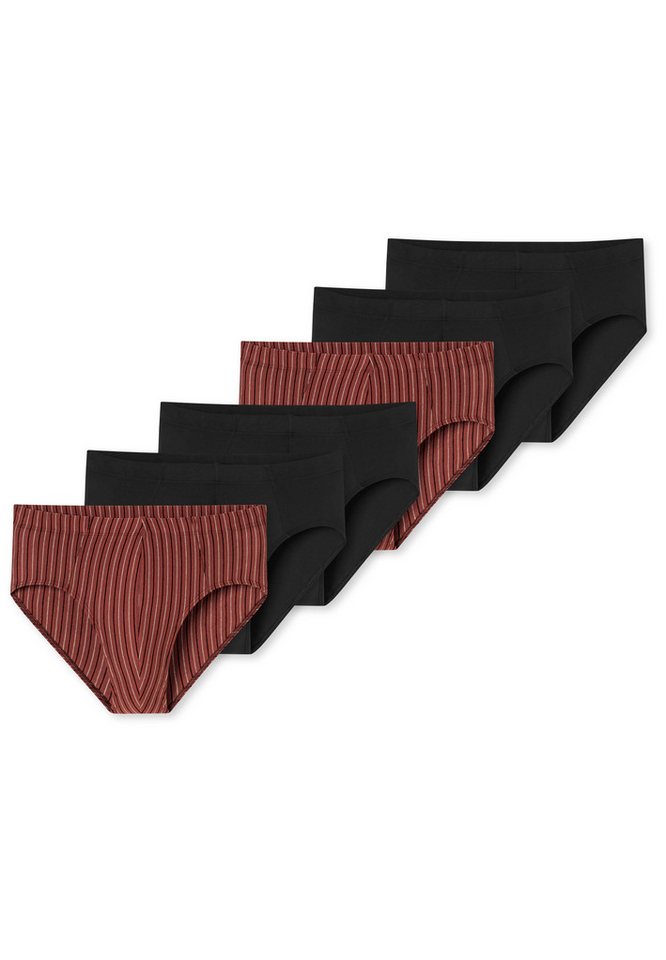 Schiesser Slip 6er Pack 95/5 Essentials - Cotton (Spar-Set, 6-St) Mini Slip / Unterhose - Baumwolle - ohne Eingriff - Atmungsaktiv von Schiesser