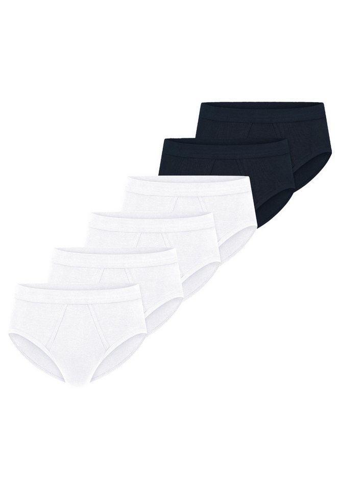 Schiesser Slip 6er Pack Cotton Essentials Feinripp (Spar-Set, 6-St) Sportslip / Unterhose - Baumwolle - mit Eingriff - Strapazierfähig von Schiesser