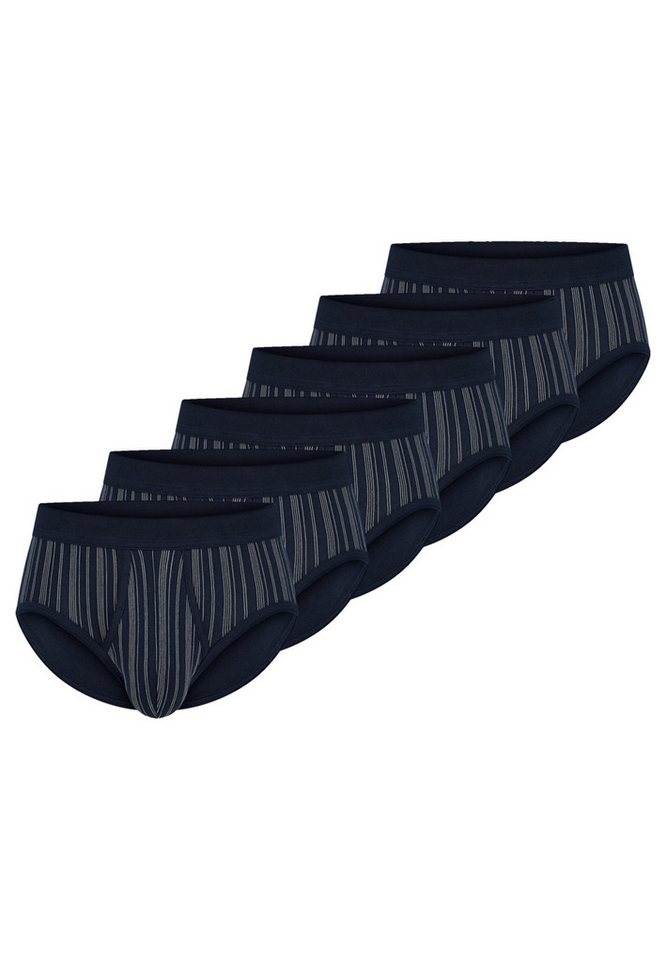 Schiesser Slip 6er Pack Original Classics Feinripp (Spar-Set, 6-St) Slip / Unterhose - Baumwolle - mit Eingriff - Atmungsaktiv von Schiesser