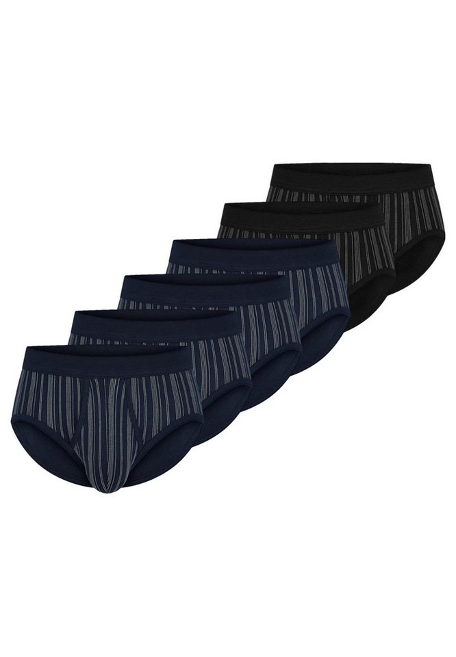 Schiesser Slip 6er Pack Original Classics Feinripp (Spar-Set, 6-St) Slip / Unterhose - Baumwolle - mit Eingriff - Atmungsaktiv von Schiesser