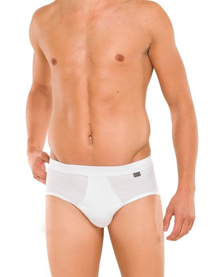 Schiesser Slip Cotton Essentials Feinripp Sportslip (Vorteilspack, 4-St., 4er-Pack) Slip in Feinripp-Qualität mit Eingriff von Schiesser