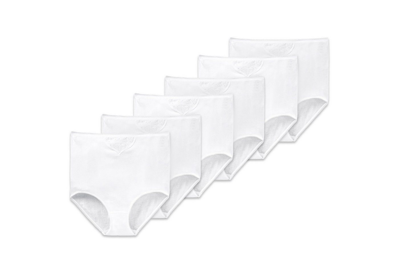 Schiesser Slip Damen Slip 6er Pack Baumwolle Cotton Essentials 6P (Packung, 6er Pack) von Schiesser