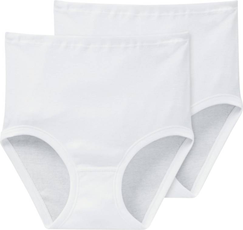 Schiesser Slip Damen-Taillenslip 2er-Pack Feinripp Uni von Schiesser