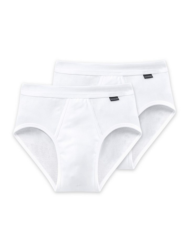 Schiesser Slip Essentials (2-St) unterhose unterwäsche basic von Schiesser