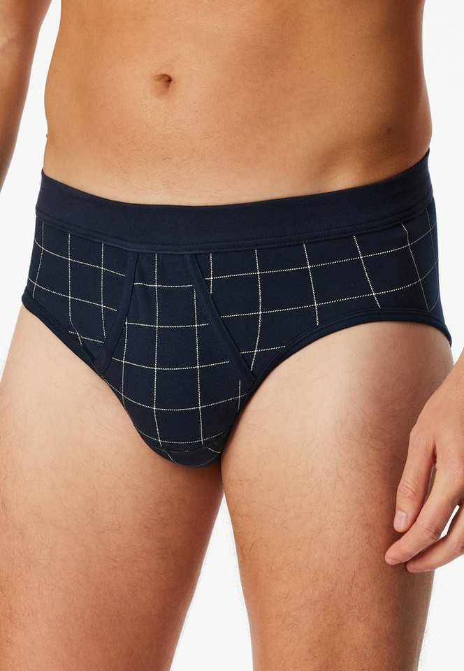 Schiesser Slip Fine Interlock mit Eingriff, kariert Schiesser Slip Fine Interlock mit Eingriff, kariert von Schiesser