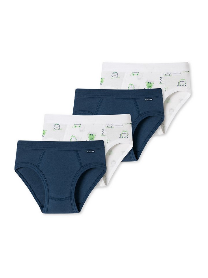 Schiesser Slip Fine Rib Organic Cotton (4-St) unterhose unterwäsche basic von Schiesser