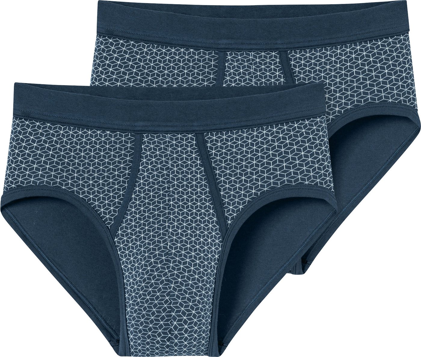 Schiesser Slip Herren-Slip 2er-Pack Feinripp gemustert Schiesser Slip Herren-Slip 2er-Pack Feinripp gemustert von Schiesser