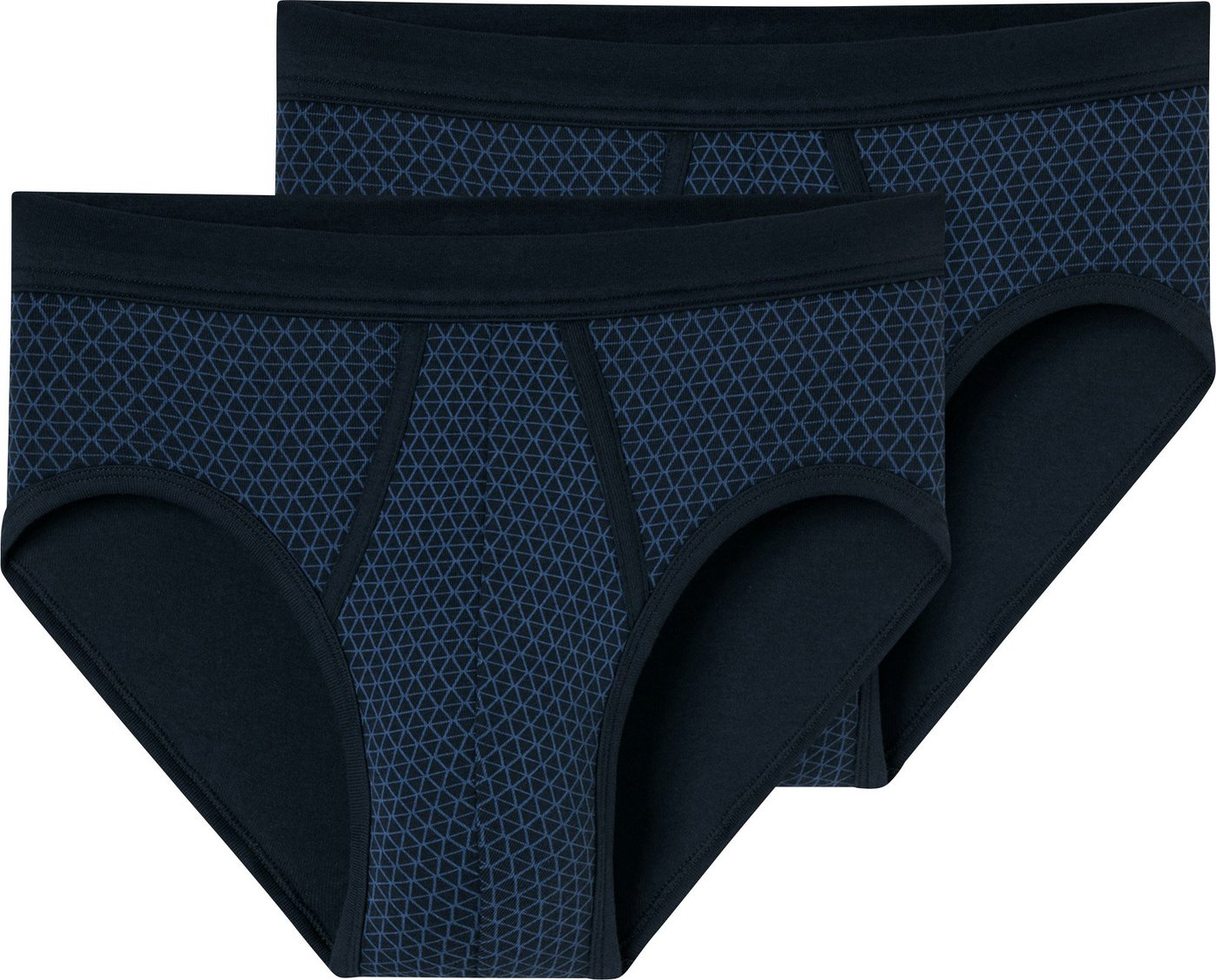 Schiesser Slip Herren-Slip 2er-Pack Feinripp gemustert Schiesser Slip Herren-Slip 2er-Pack Feinripp gemustert von Schiesser