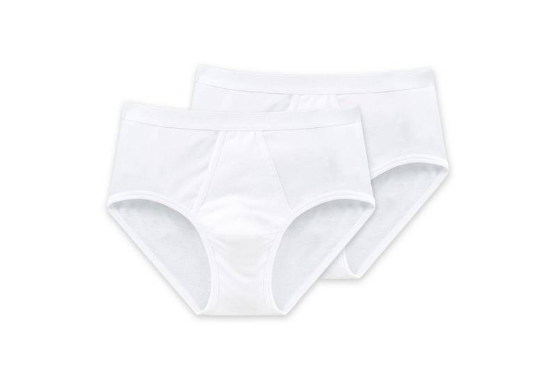 Schiesser Slip Original Classics Feinripp Sportslip (Spar-Pack, 4-St., 4er-Pack) Herren Unterhose mit Eingriff - reine Baumwolle von Schiesser