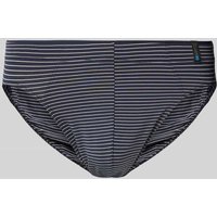 Schiesser Slip mit Label-Detail in Marine, Größe XL von Schiesser