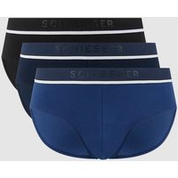 Schiesser Slip mit Label-Details Modell 'Rio' im 3er-Pack in Blau, Größe XL von Schiesser