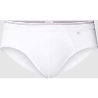 Schiesser Slip mit Logo-Fähnchen Modell 'REVIVAL' in Weiss, Größe XXL von Schiesser