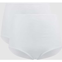 Schiesser Slip mit Stretch-Anteil im 2er-Pack Modell 'Maxi' in Weiss, Größe 38 von Schiesser