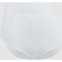 Schiesser Slip mit Stretch-Anteil im 2er-Pack Modell 'Maxi' in Weiss, Größe 40 von Schiesser