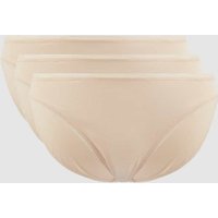 Schiesser Slip mit Stretch-Anteil im 3er-Pack in Sand, Größe 34 von Schiesser