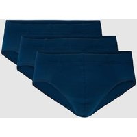 Schiesser Slip mit elastischem Bund Modell 'Supermini' im 3er-Pack in Marine, Größe XXL von Schiesser