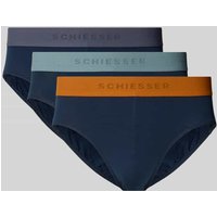 Schiesser Slip mit elastischem Logo-Bund im 3er-Pack in Marine, Größe XXL Schiesser Slip mit elastischem Logo-Bund im 3er-Pack in Marine, Größe XXL von Schiesser