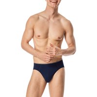 Schiesser Herren Slip blau Baumwolle & Mix unifarben von Schiesser