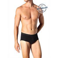 Schiesser Herren Slip schwarz Baumwolle unifarben von Schiesser