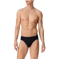 Schiesser Herren Slip schwarz Baumwolle unifarben von Schiesser