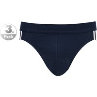 Schiesser Herren Slips blau Baumwolle unifarben von Schiesser