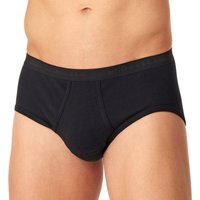 Schiesser Herren Feinripp Sportslip schwarz unifarben von Schiesser