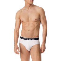 Schiesser Herren Rio-Slip weiß Baumwolle & Mix unifarben von Schiesser
