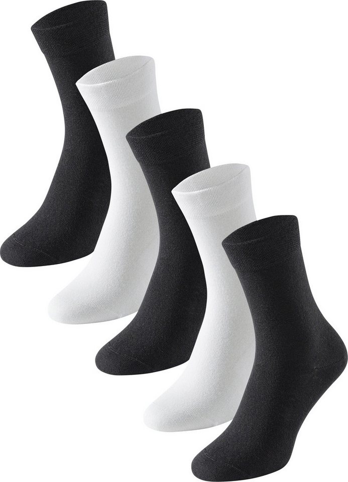 Schiesser Socken Damen-Socken 5 Paar Uni: 5 Paar von Schiesser