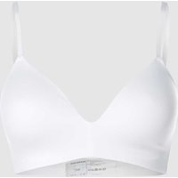 Schiesser Soft-BH aus Mikrofaser mit wattierten Cups in Weiss, Größe 70/B von Schiesser