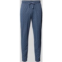 Schiesser Stoffhose mit elastischem Bund in Jeansblau, Größe 48 von Schiesser