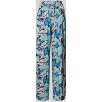 Schiesser Straight Leg Pyjama-Hose mit gelegten Falten Modell 'Mix+Relax' in Blau, Größe 44 von Schiesser