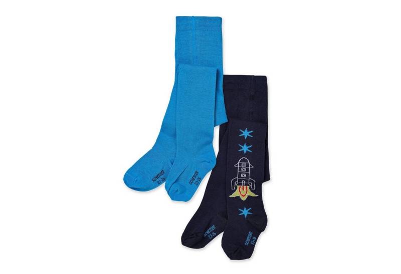 Schiesser Strickstrumpfhose (Set 2 St. 2 Paar) 2er Pack Kinder Strickstrumpfhosen Jungen Strumpfhosen Baumwolle von Schiesser