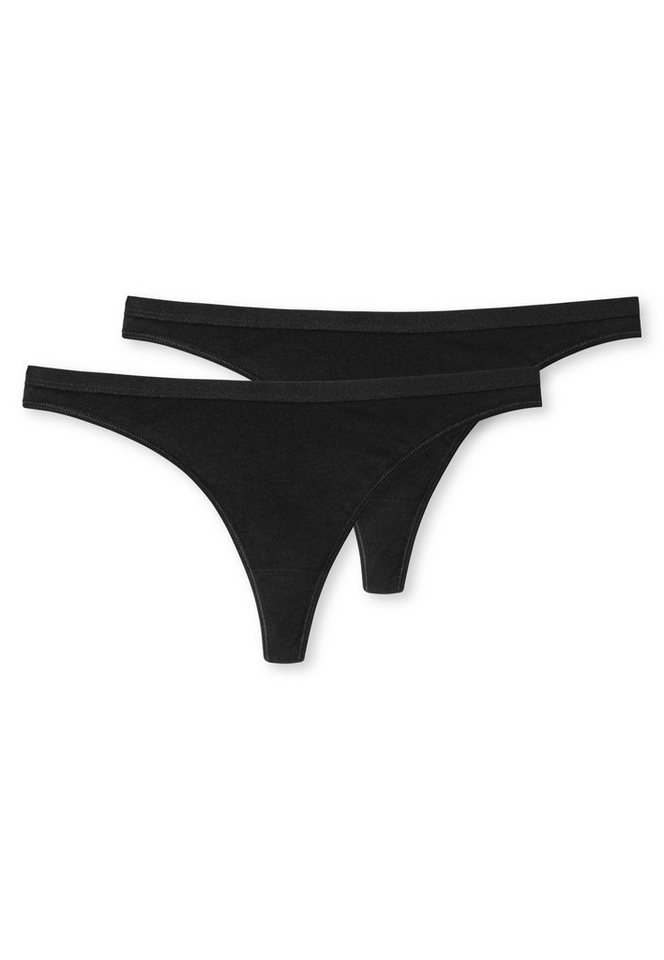 Schiesser T-String "95/5" (2er-Pack) mit besonders flachen Nähten von Schiesser
