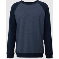 Schiesser Sweatshirt mit Raglanärmeln Modell 'Mix + Relax' in Marineblau, Größe L von Schiesser