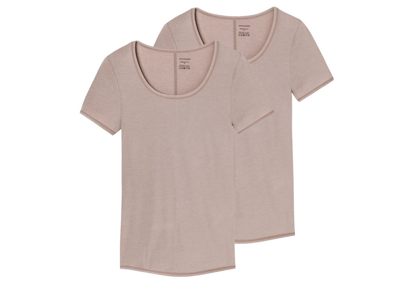 Schiesser T-Shirt Damen Unterhemd 2er Pack Viskose (Packung, 2er Pack) von Schiesser