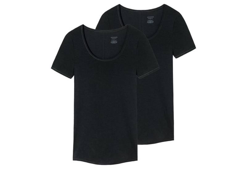 Schiesser T-Shirt Damen Unterhemd 2er Pack Viskose (Packung, 2er Pack) von Schiesser