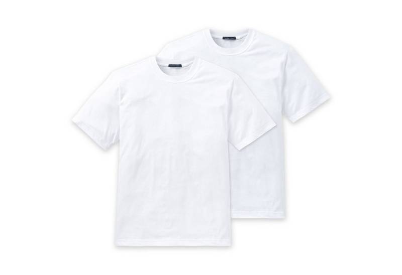 Schiesser Unterhemd Herren T-Shirt 2er Pack Baumwolle American T-Shirt (Packung, 2er Pack) von Schiesser