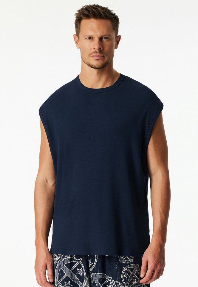 Schiesser T-Shirt Schiesser 150 Years weite Armauschnitte, kastige Schnittform von Schiesser