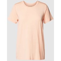 Schiesser T-Shirt mit Rundhalsausschnitt Modell 'Mix+Relax' in Apricot, Größe 38 von Schiesser