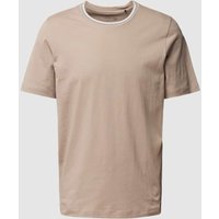 Schiesser T-Shirt mit Rundhalsausschnitt Modell 'Mix + Relax' in Sand, Größe 54 von Schiesser