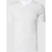 Schiesser T-Shirt mit Rundhalsausschnitt in Weiss, Größe L von Schiesser