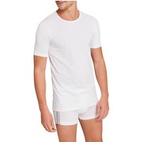 Schiesser Herren T-Shirts weiß Reine Baumwolle unifarben von Schiesser