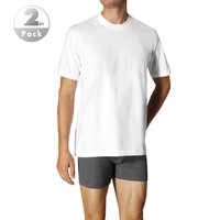 Schiesser Herren T-Shirts weiß Reine Baumwolle unifarben von Schiesser