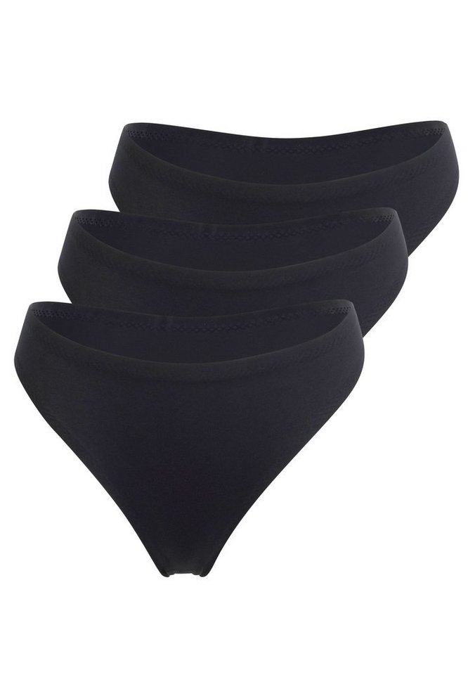 Schiesser T-String 3er Pack Invisible Soft (Spar-Set, 3-St) String - Sexy, knappe Schnittform von Schiesser