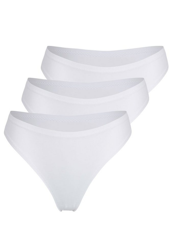 Schiesser T-String 3er Pack Invisible Soft (Spar-Set, 3-St) String - Sexy, knappe Schnittform von Schiesser