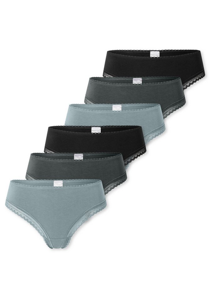 Schiesser T-String 6er Pack 95/5 Modern Cotton (Spar-Set, 6-St) String - Baumwolle - Atmungsaktiv von Schiesser