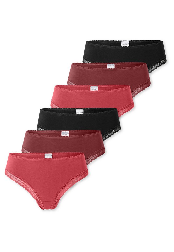 Schiesser T-String 6er Pack 95/5 Modern Cotton (Spar-Set, 6-St) String - Baumwolle - Atmungsaktiv von Schiesser
